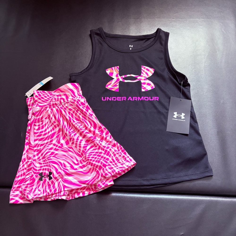 NWT Under Armour Athletic Skort Set Girls Size 5